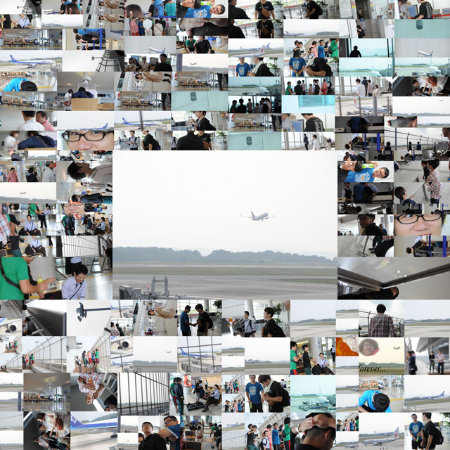 フランスへ進学するメンバーの見送り, 広島空港, 2013 Summer